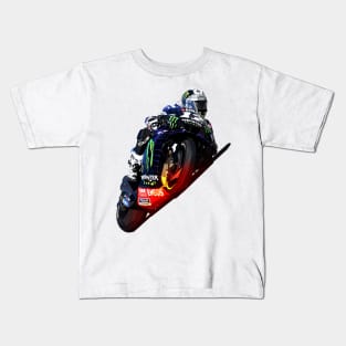 Low Poly Maverick Viñales Kids T-Shirt